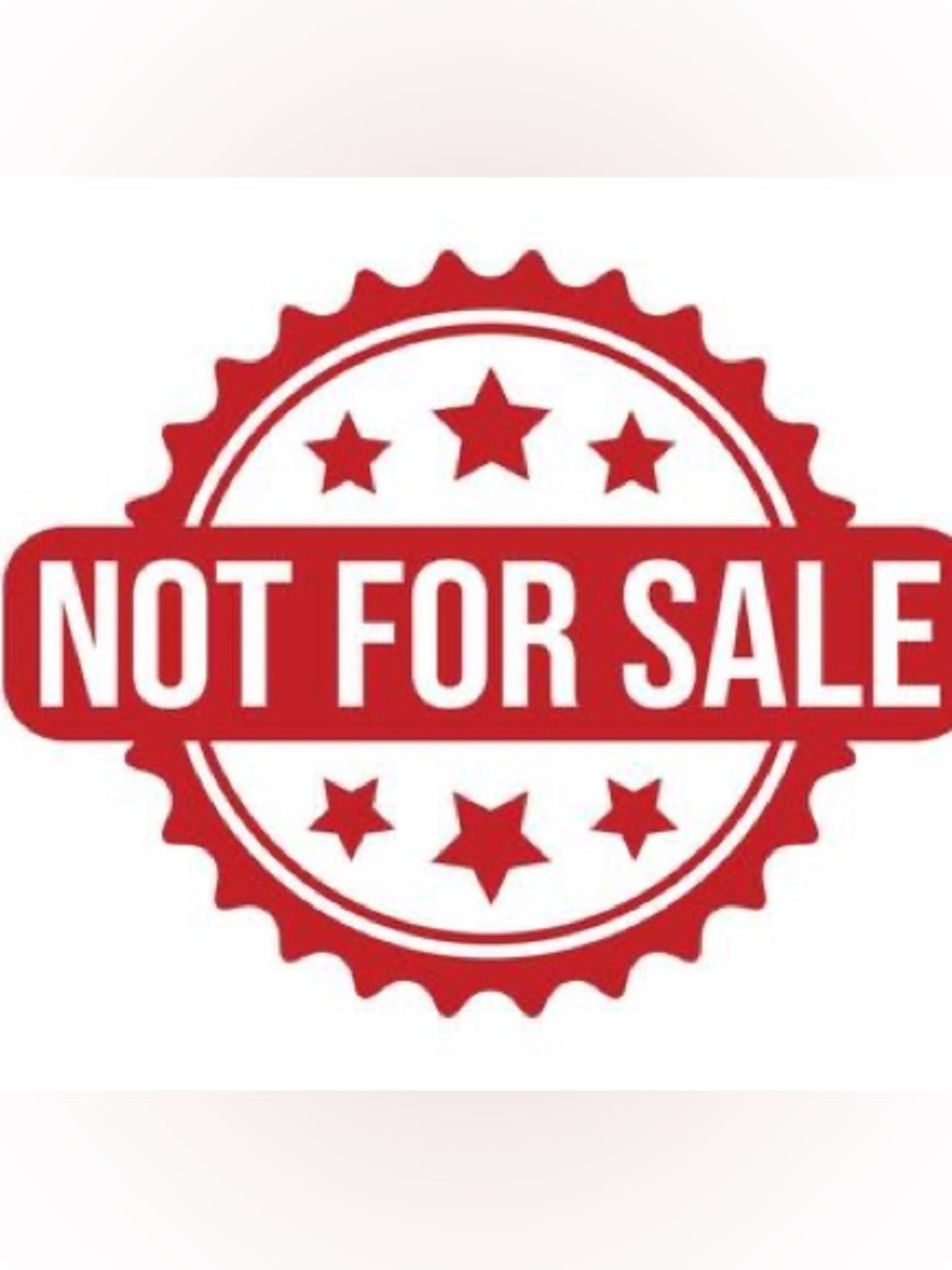 NOT FOR SALE